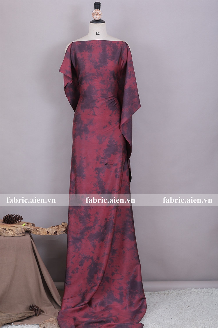 Vải lụa tơ tằm ALTTMC06-Taffeta